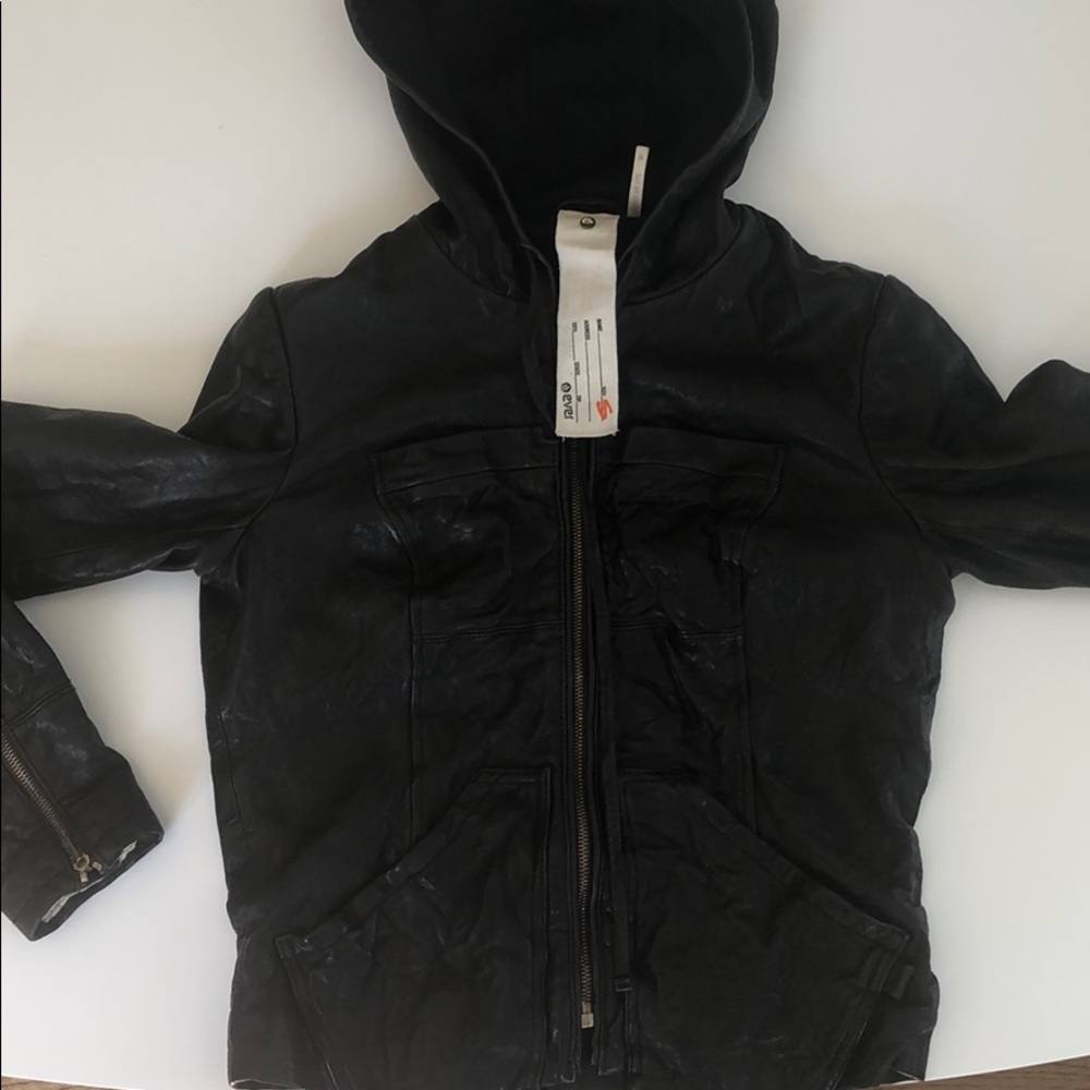 EVER Los Feliz leather jacket in black